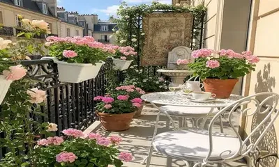 Décoration de balcon à Paris