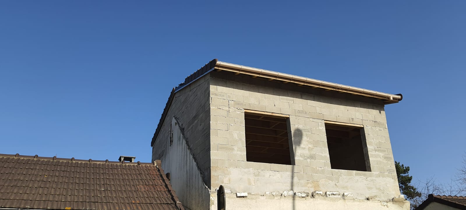 Travaux d'extension de maison