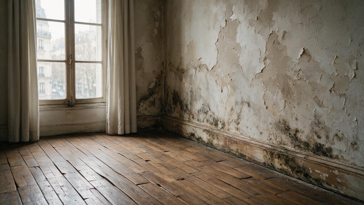 Traitement de l'humidité dans un appartement à Paris