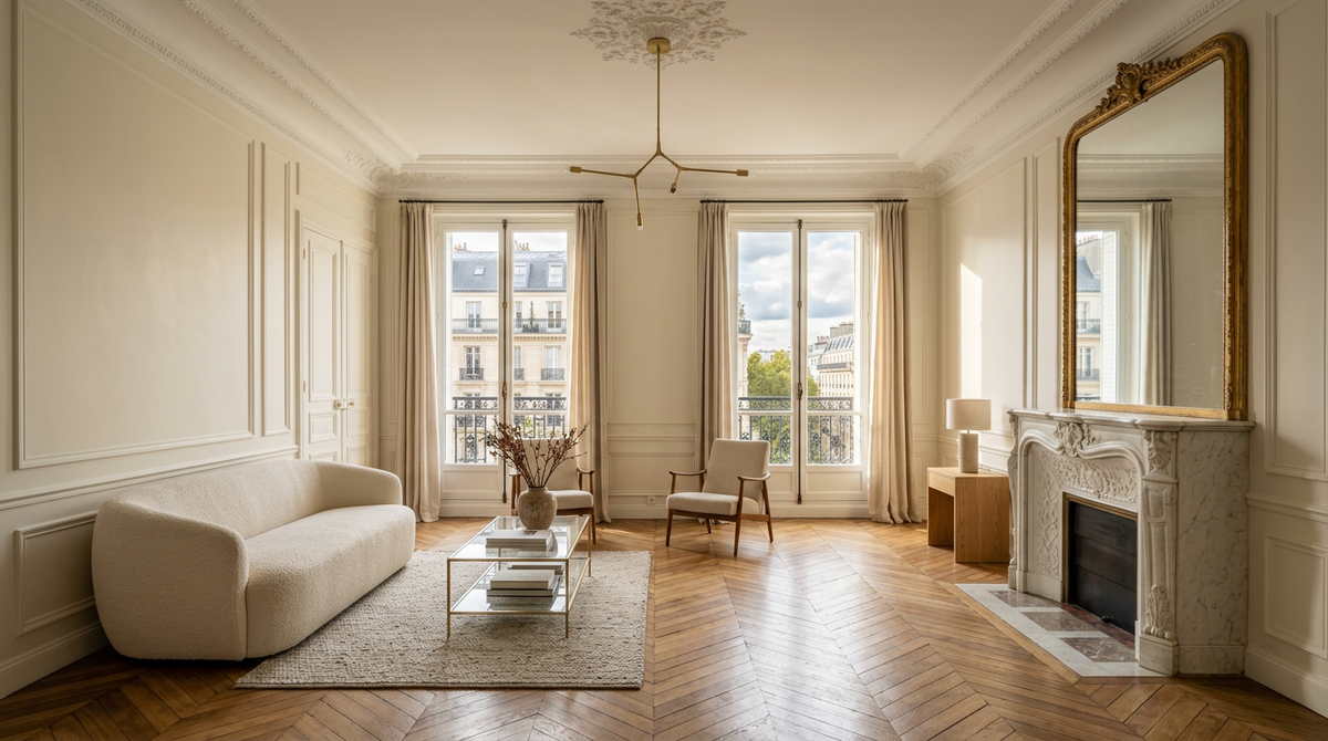 Rénovation d'un appartement à Paris 16e — Passy