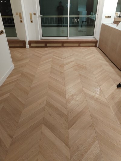 Parquet point de Hongrie à Paris