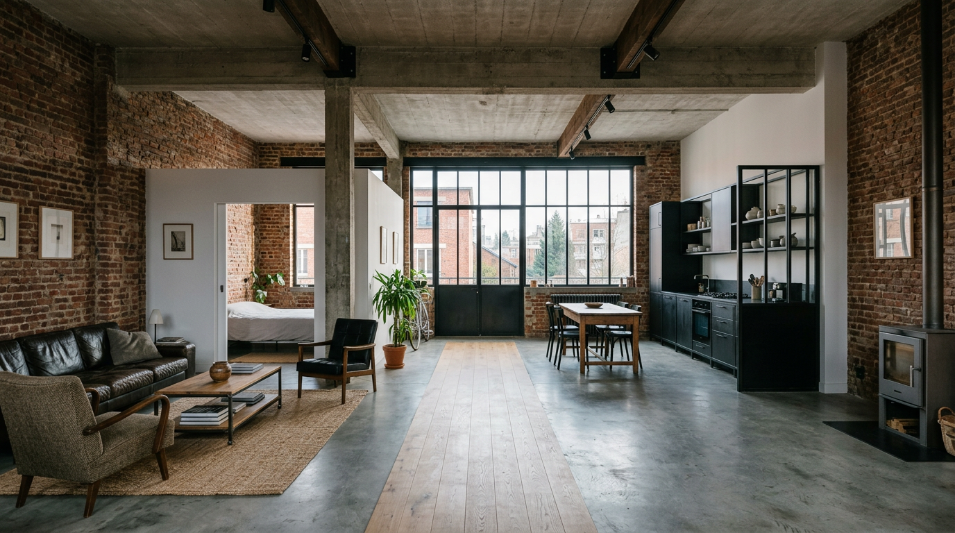 Loft rénové dans un ancien entrepôt à Ivry-sur-Seine