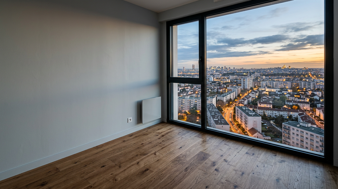 Appartement rénové en colline à Romainville, vue sur l'est parisien